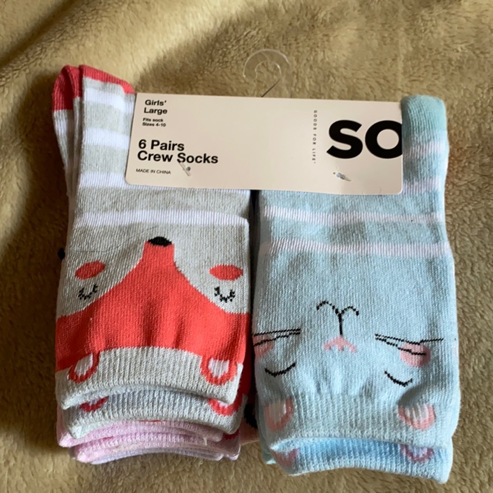SO Girls Socks 6 Pairs